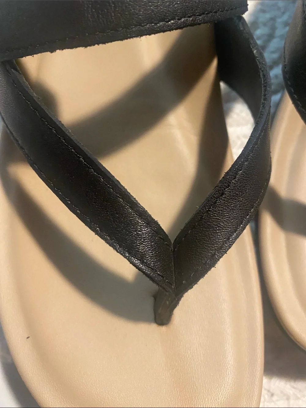 Abeo Women’s Black Slide Sandals with Tan Footbed